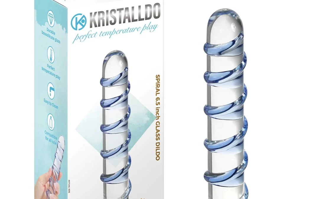 Spiral 6.5 inch glass dildo – KRIS-03