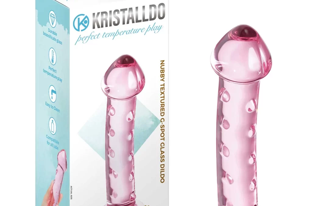 Nubby textured G-Spot glass dildo – KRIS-07